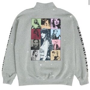 Taylor Swift SMALL (oversized) Eras Quarter Zip Sweatshirt 2024 Official Merch